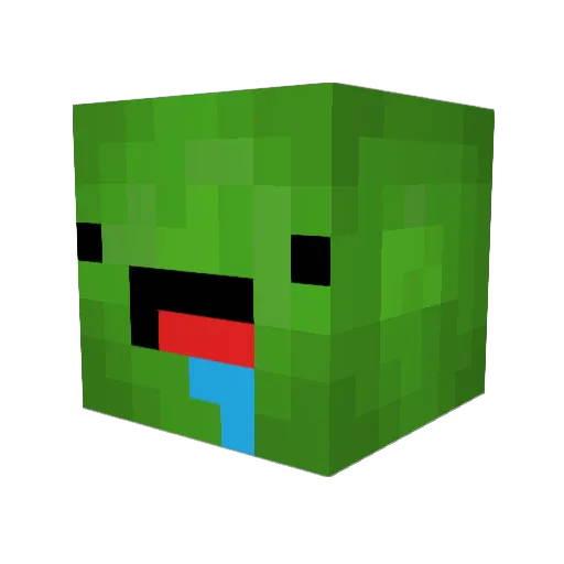 Eli32 Minecraft avatar head, 3D render