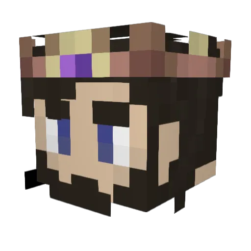 EliL Minecraft avatar head, 3D render