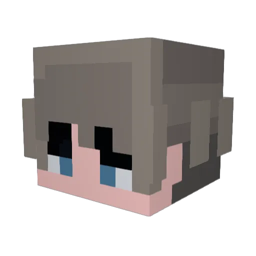 EliMead Minecraft avatar head, 3D render