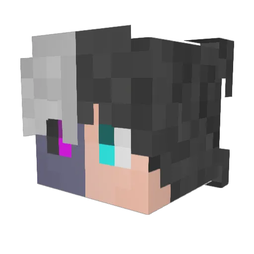 EliOmegaPro1987 Minecraft avatar head, 3D render