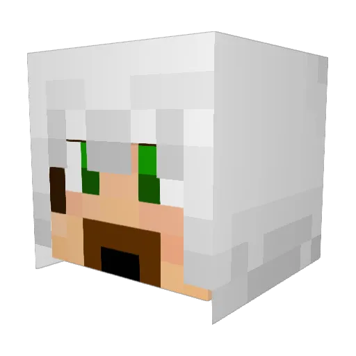 EliPain Minecraft avatar head, 3D render