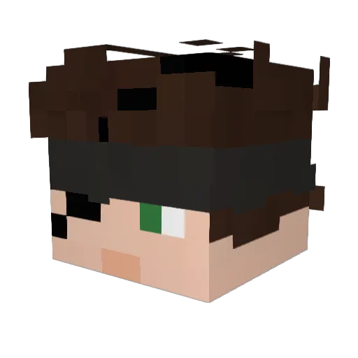 EliRoxy Minecraft avatar head, 3D render