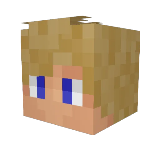 Eli_Doc Minecraft avatar head, 3D render