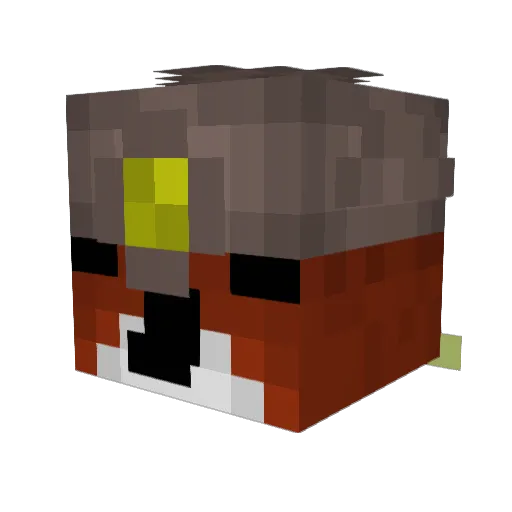EliaBB8J Minecraft avatar head, 3D render