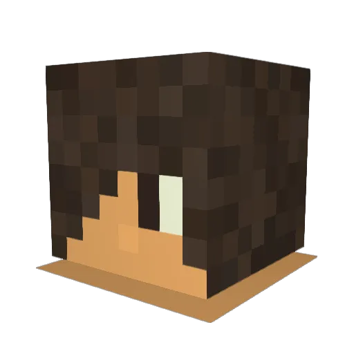 EliaMartina Minecraft avatar head, 3D render