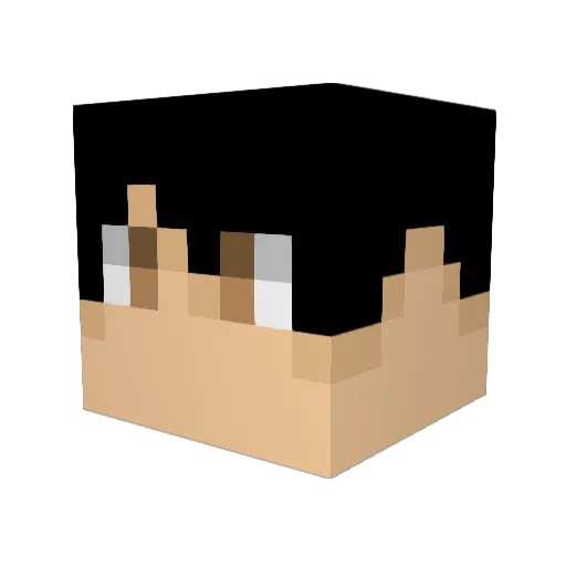 EliabeDream11 Minecraft avatar head, 3D render