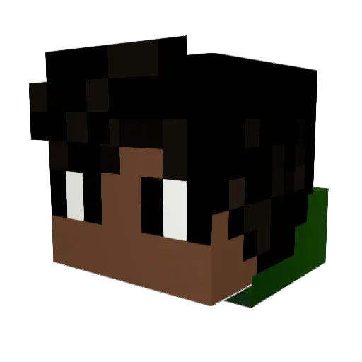 EliabelGames Minecraft avatar head, 3D render