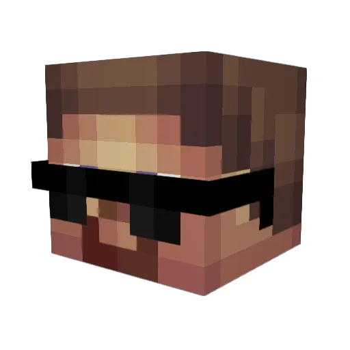 ElianMar Minecraft avatar head, 3D render