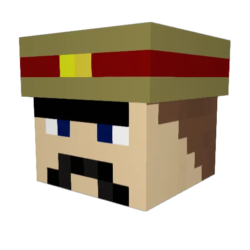 Elian_1203 Minecraft avatar head, 3D render