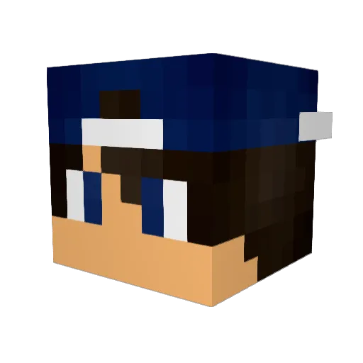 Eliarg Minecraft avatar head, 3D render