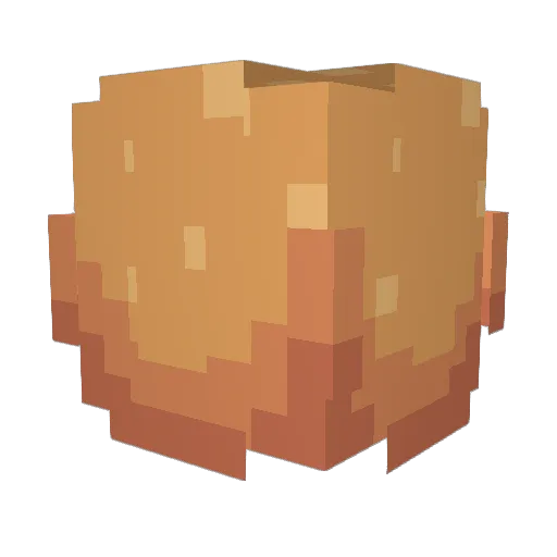 Eliari Minecraft avatar head, 3D render
