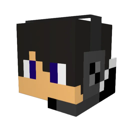 Elias108 Minecraft avatar head, 3D render