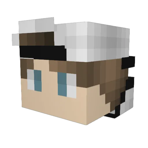 EliasDiamond Minecraft avatar head, 3D render