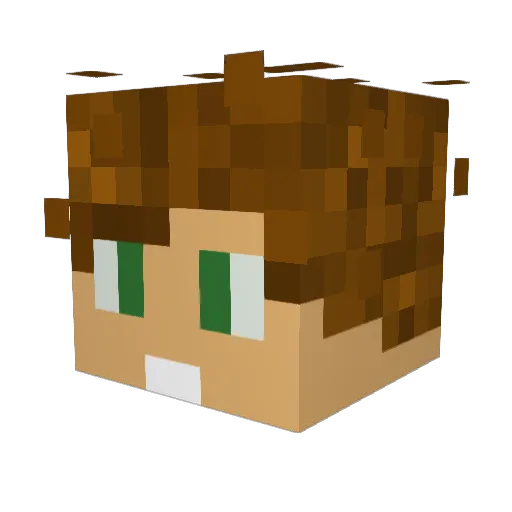 EliasEld Minecraft avatar head, 3D render