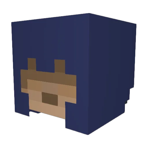 EliasMV Minecraft avatar head, 3D render