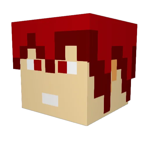 EliasSimonsen Minecraft avatar head, 3D render