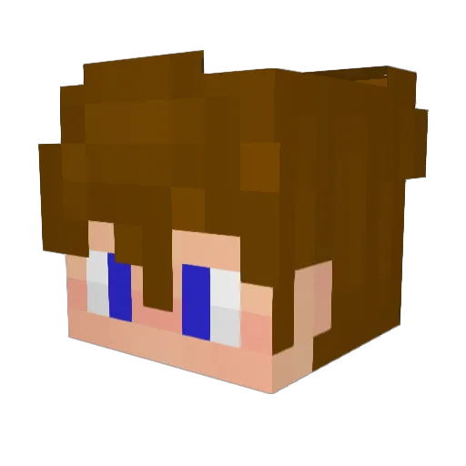 EliasSpelar7477 Minecraft avatar head, 3D render