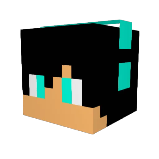 EliasT123 Minecraft avatar head, 3D render