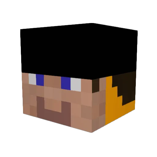 EliasWake Minecraft avatar head, 3D render