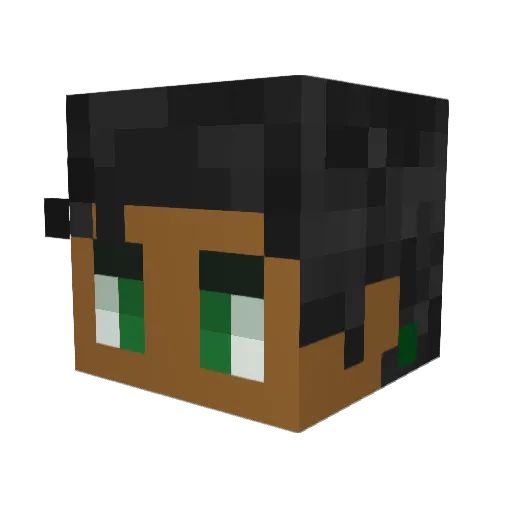Elias_Bouchard Minecraft avatar head, 3D render