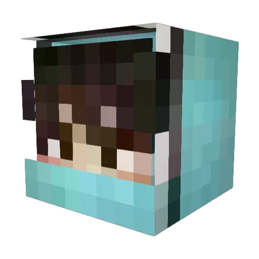 Elias_GHG_ Minecraft avatar head, 3D render