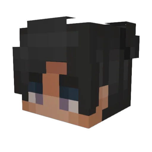 Eliaslebon Minecraft avatar head, 3D render