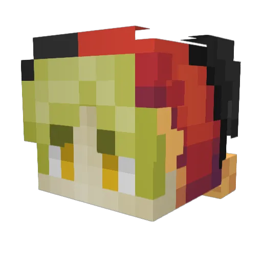 Eliastoast Minecraft avatar head, 3D render