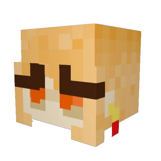 Eliatrope223 Minecraft avatar head, 3D render