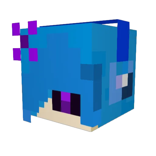 Elicipher Minecraft avatar head, 3D render