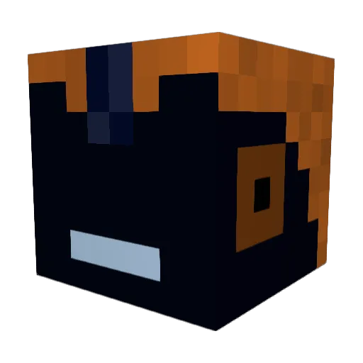 ElieBuzz Minecraft avatar head, 3D render