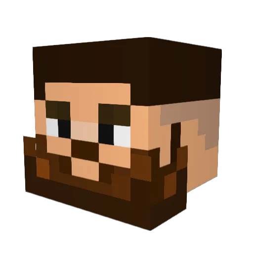 Eliecer1200 Minecraft avatar head, 3D render