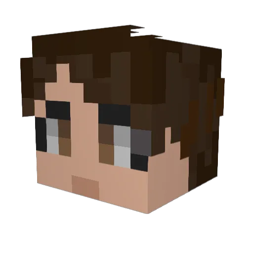 Eliel3111 Minecraft avatar head, 3D render