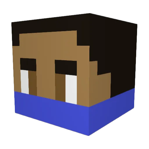 ElieserLD Minecraft avatar head, 3D render