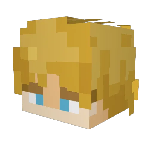 EliezerI Minecraft avatar head, 3D render