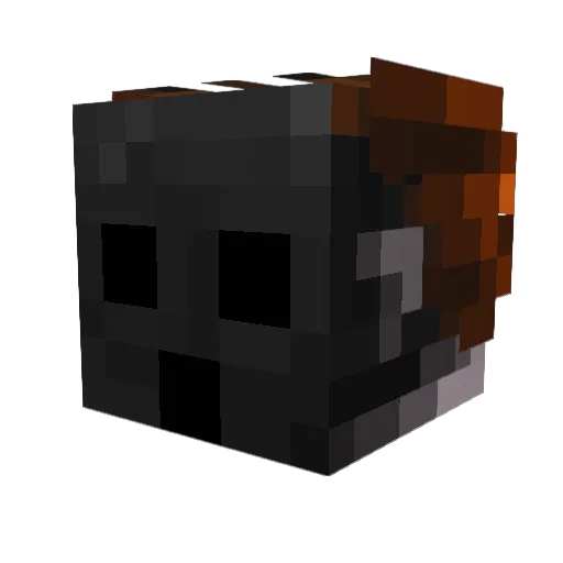 ElifOzden Minecraft avatar head, 3D render