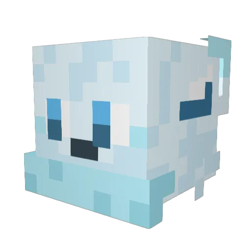 Elight06 Minecraft avatar head, 3D render