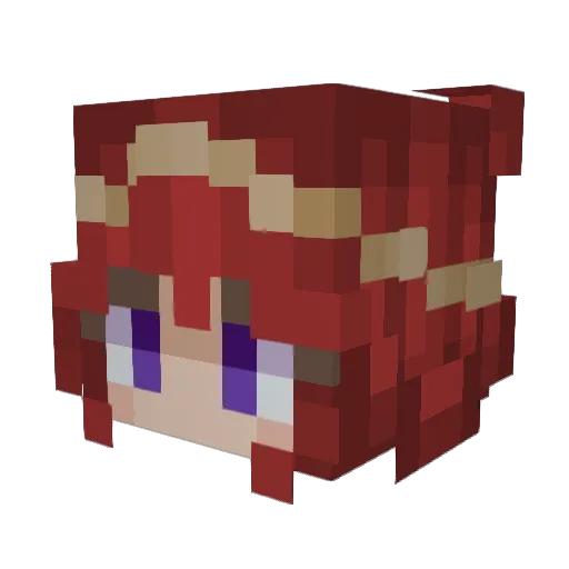 Elija_plays Minecraft avatar head, 3D render