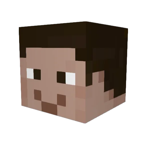 Elijah107 Minecraft avatar head, 3D render