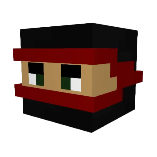 ElijahJoel_ Minecraft avatar head, 3D render