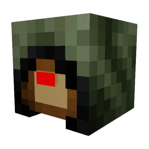 ElijahJohnsonC Minecraft avatar head, 3D render