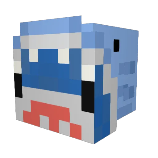 ElijahReal Minecraft avatar head, 3D render