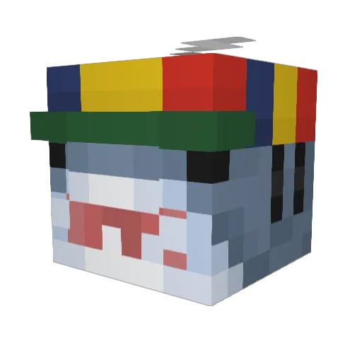 ElijahWasHere2 Minecraft avatar head, 3D render