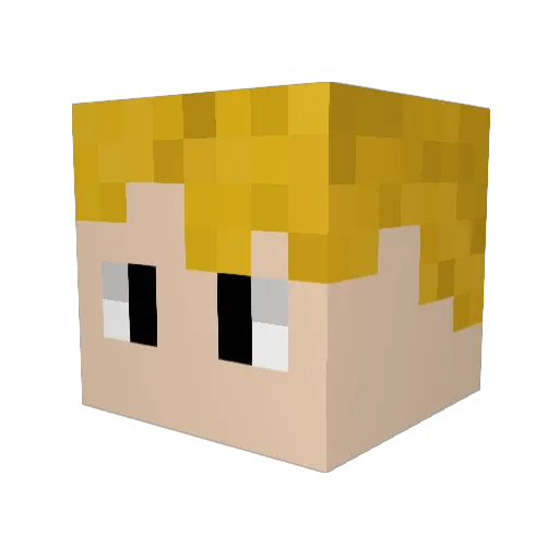 ElijahZekie Minecraft avatar head, 3D render