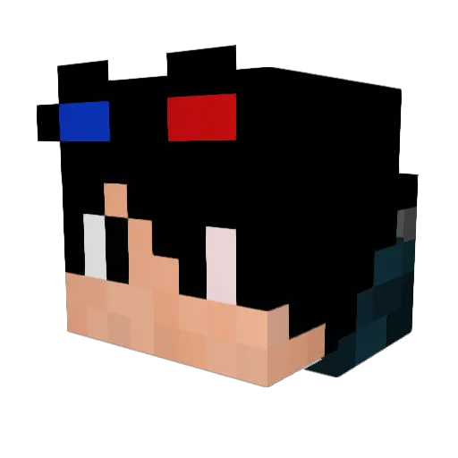 Elikhi Minecraft avatar head, 3D render
