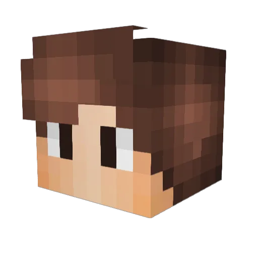 Elilo Minecraft avatar head, 3D render