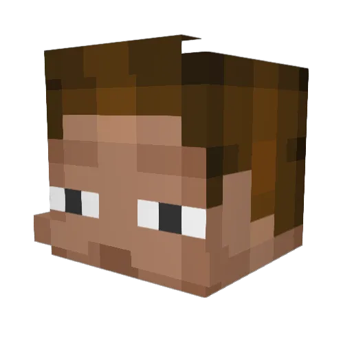 Elimanator88 Minecraft avatar head, 3D render