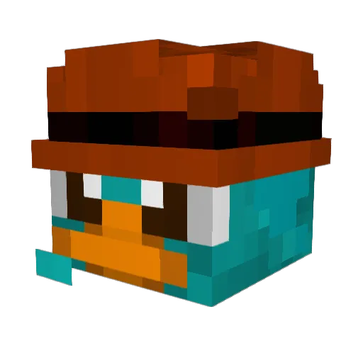 Elimanito Minecraft avatar head, 3D render