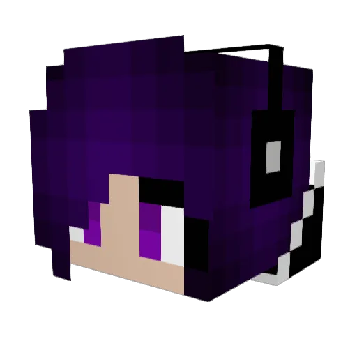 Elimell Minecraft avatar head, 3D render