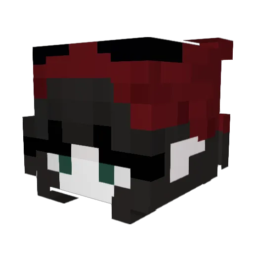 Elimenit Minecraft avatar head, 3D render