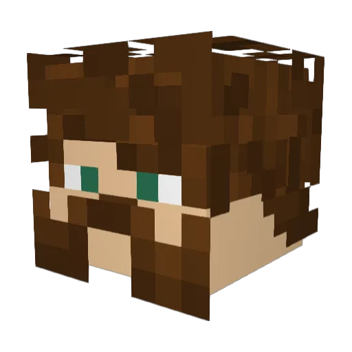 Elimvp204 Minecraft avatar head, 3D render